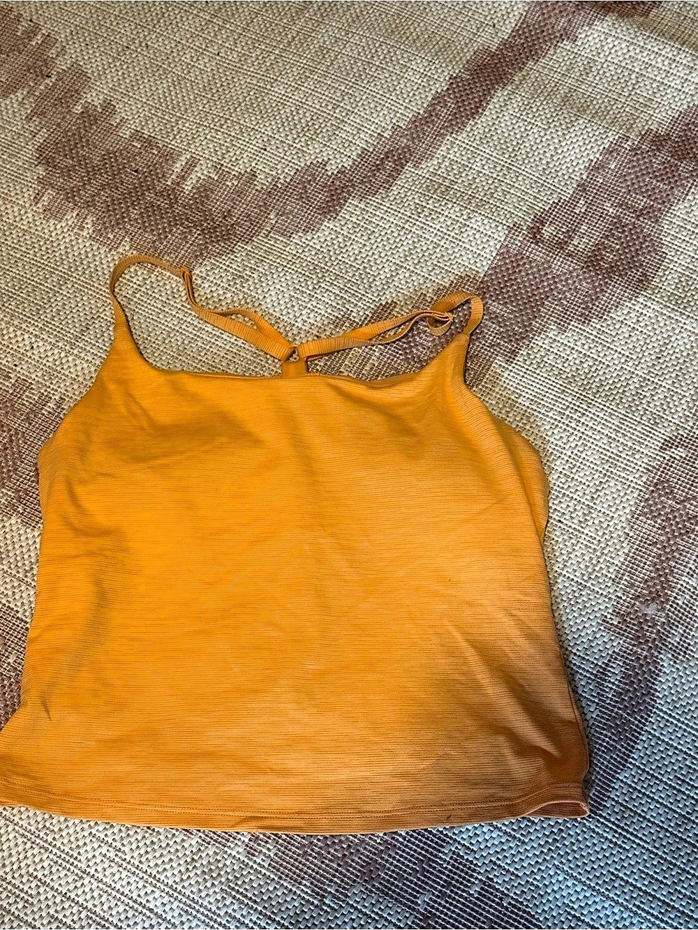 Outdoor Voices TechSweat Move Free Tank Orange Medium